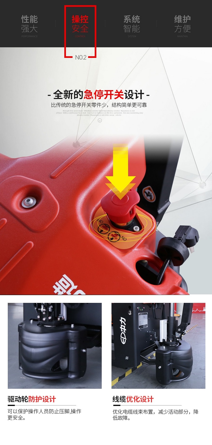 Đặc điểm xe nâng tay chạy điện 1,5 tấn EPT20-15ET2L pin Lithium-ion, nâng hạ và di chuyển bằng điện